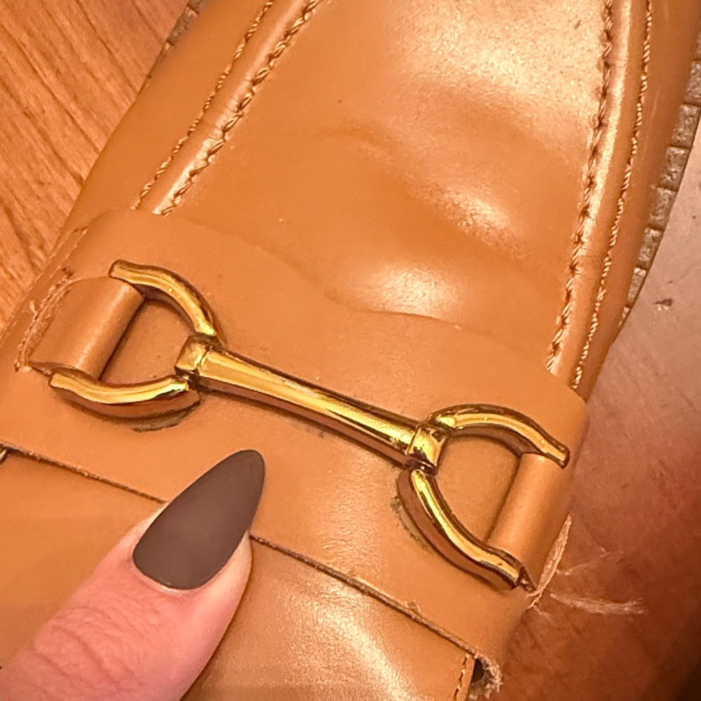 Zara Brown Platform Mule Loafers - Picture 4 of 8